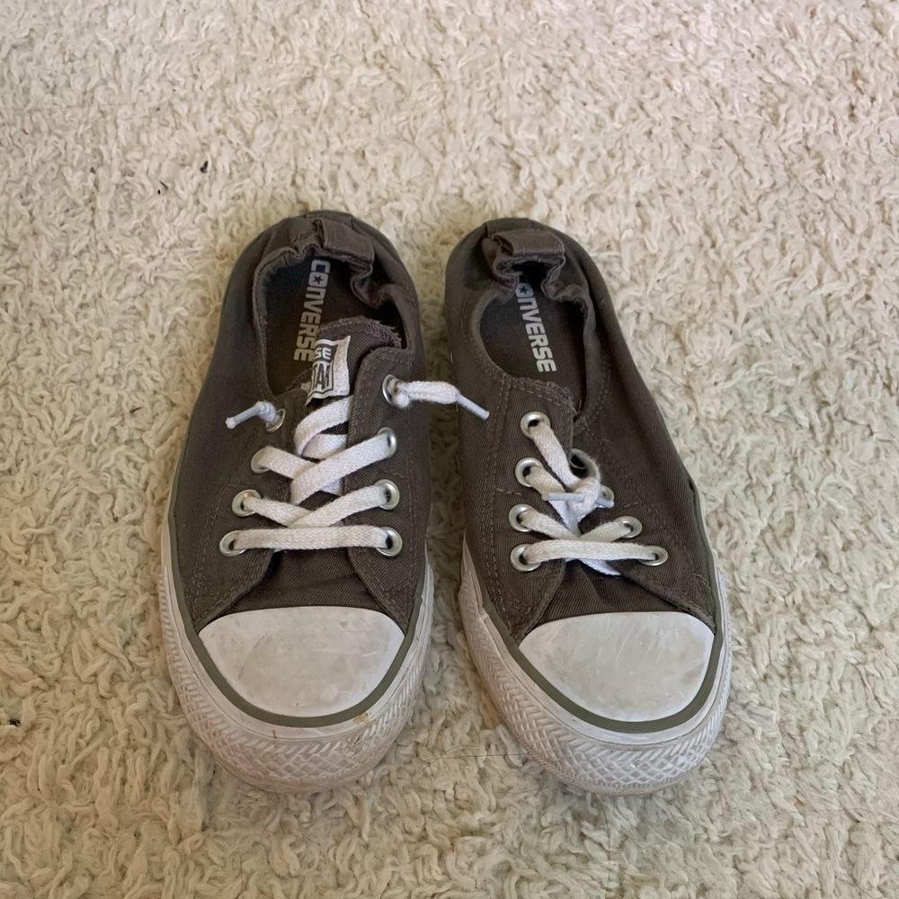 Gray Slip On Converse